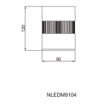 Світильник стельовий NVC NLEDM9104 10W