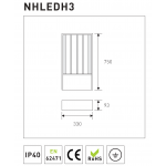 Светодиодная панель NVC NHLEDР3-750 80W 3000K 8000lm CRI>83 90град.